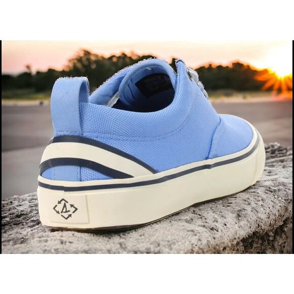 Sperry Striper II Seacycled Beach Blue Summer Deck Boat Shoes Mens 11 Fast Ship main image 13